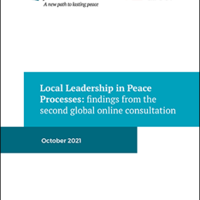 Local Leadership in Peace Processes: findings from the second global online consultation