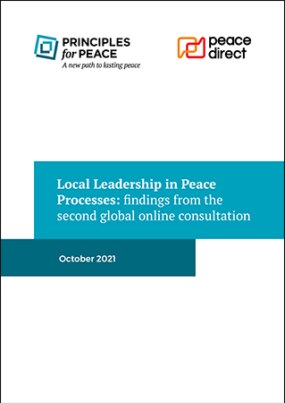 Local Leadership in Peace Processes: findings from the second global online consultation