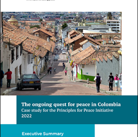 Case Study of the Colombia peace process: Executive Summary